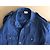 inconnue Camicia in cotone blu indaco - vista 3