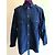 inconnue Camicia in cotone blu indaco - vista 4