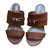 Hermès Sandals Caramel Leather  ref.64247