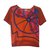 Hermès Slik y suéter de lana. Naranja Seda  ref.64260