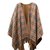 Burberry Reversible poncho Multiple colors Wool  ref.64304