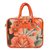sac imprimé floral Balenciaga Cuir Orange  ref.64580