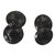 Chanel Cufflinks Black Dark grey Metal  ref.64641