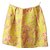 Carven Skirt Yellow Silk Linen  ref.64708