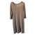 Majestic Robe droite maille 100% Lin beige-taupe T.3  ref.64724