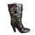 Chloé Ankle Boots Black Python  ref.64852