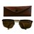 Autre Marque Sunglasses Brown Black Golden Plastic Gold-plated  ref.64894
