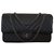Chanel Então preto reedição chevron 2.55 forrado Flap Handbag Edição Limitada Couro  ref.65212