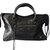 Balenciaga Ciudad Negro Cuero  ref.65245