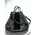 Grande borsa tote SéZane in pelle e scamosciata kaki nera Nero Cachi - vista 2
