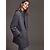 Massimo Dutti Grey soft wool blend open coat - view 2