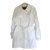 Burberry Trench Polyester Blanc  ref.65318