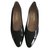 Chanel Heels Black Leather  ref.65370