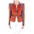 Louis Vuitton Jackets Orange Purple Leather Exotic leather  ref.65510