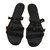 Hermès Sandals Black Rubber  ref.65547