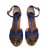 Jimmy Choo Sandals Blue Exotic leather  ref.65672