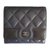 Chanel Wallets Navy blue Leather  ref.65758