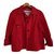 Prada giacca da trench Rosso Cotone Di gomma  ref.65849