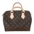 Louis Vuitton Speedy 25 Monogram Brown Cloth  ref.66038