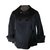 Zara veste courte Satin noir Coton Polyester Elasthane  ref.66089