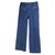 Chanel calça, leggings Azul Algodão  ref.66102