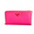 Prada Portafoglio Lampo Saffiano Zip Around Wallet Pink  ref.66215