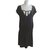 Vanessa Bruno Athe Black Dress Cotton Modal  ref.66420
