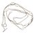 Hermès Long necklaces Silvery Silver  ref.66497