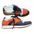 Dior Sneakers White Orange Navy blue Deerskin  ref.66506