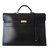 Kelly Hermès Handbags Black Leather  ref.66561
