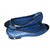 Chanel Zapatillas de ballet Negro Azul marino Cuero Lienzo  ref.66584