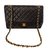 Timeless Chanel Handbags Dark brown Leather  ref.66632