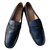 Tod's Loafers Slip ons Navy blue Leather  ref.66741