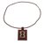 Hermès Necklaces Brown Leather Silver  ref.66783