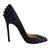 Christian Louboutin Pigalle spike Black Leather  ref.66806