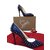 Christian Louboutin spike shoes heels blue patent 37.5 Cuir vernis Bleu  ref.66885