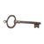 Tiffany & Co key pendant Silvery Silver  ref.66891