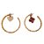 Louis Vuitton Earrings Golden Metal  ref.66945