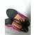 Casadei Open Toe Leder Satin Sneaker Schwarz Pink Lila - Ansicht 7