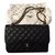 Chanel Handtasche Schwarz Leder  ref.67090