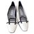 Manolo Blahnik Ballet flats White Leather  ref.67221