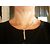 Collana con pendente Gucci G in oro bianco e diamante Argento - vista 2