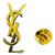 Yves Saint Laurent Alfinetes e broches Dourado  ref.67778