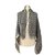 Louis Vuitton sciarpe Grigio Seta  ref.67804