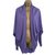 Ralph Lauren Pulls, Gilets Soie Polyester Modal Violet  ref.67890