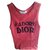 Christian Dior Debardeur DIOR  vintage "J'adore Dior" Coton Rouge  ref.67918