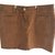 Chanel Skirt Brown Golden Cotton  ref.67985