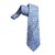 Autre Marque Cravate soie imprimée arabesques bleues NEUVE Bleu Marine  ref.68166