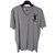 Yves Saint Laurent Tee shirt manches courtes Coton Gris  ref.68309