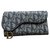 Dior Brieftasche Marineblau Tuch  ref.68427